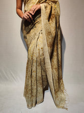 Load image into Gallery viewer, NIKALSI COTTON DOBBY ECO PRINT HANDWOVEN SAREE