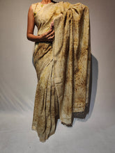 Load image into Gallery viewer, NIKALSI COTTON DOBBY ECO PRINT HANDWOVEN SAREE