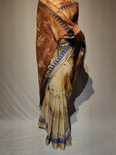 Load image into Gallery viewer, TEAKSI COTTON DOBBY ECO DYED HANDWOVEN SAREE
