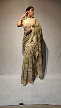 Load image into Gallery viewer, GENDA COTTON DOBBY ECO PRINT HANDWOVEN SAREE