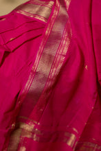 Load image into Gallery viewer, GAURI COTTON HOT PINK BOOTI SAREE

