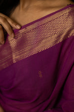 Load image into Gallery viewer, KALAWATI COTTON BEET ROOT BOOTI SAREE
