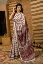 Load image into Gallery viewer, BAGHMATI 02 COTTON HAND BLOCK PRINT SAREE
