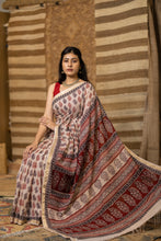 Load image into Gallery viewer, BAGHMATI 02 COTTON HAND BLOCK PRINT SAREE
