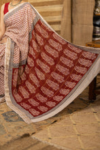 Load image into Gallery viewer, BAGHMATI 04 COTTON HAND BLOCK PRINT SAREE
