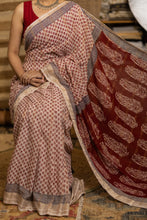 Load image into Gallery viewer, BAGHMATI 04 COTTON HAND BLOCK PRINT SAREE
