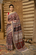Load image into Gallery viewer, BAGHMATI 05 COTTON HAND BLOCK PRINT SAREE
