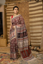 Load image into Gallery viewer, BAGHMATI 05 COTTON HAND BLOCK PRINT SAREE
