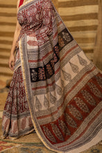 Load image into Gallery viewer, BAGHMATI 05 COTTON HAND BLOCK PRINT SAREE
