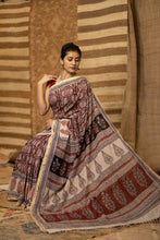 Load image into Gallery viewer, BAGHMATI 05 COTTON HAND BLOCK PRINT SAREE

