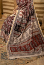 Load image into Gallery viewer, BAGHMATI 05 COTTON HAND BLOCK PRINT SAREE
