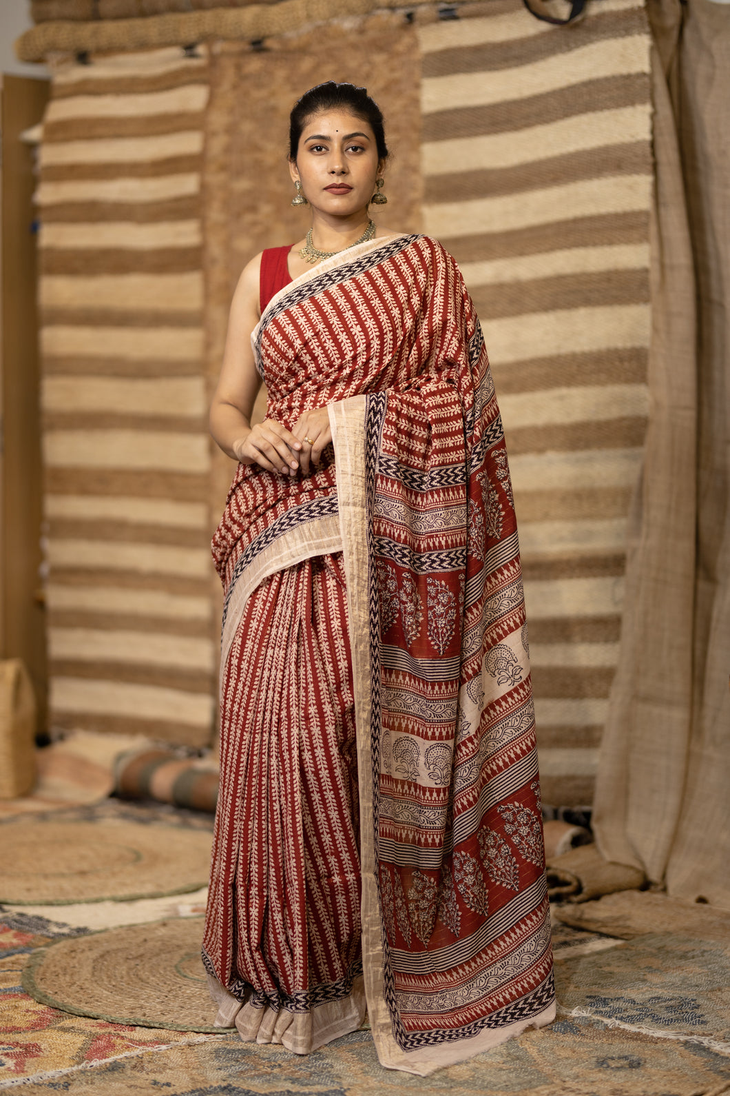 BAGHMATI 06 COTTON HAND BLOCK PRINT SAREE