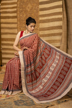 Load image into Gallery viewer, BAGHMATI 06 COTTON HAND BLOCK PRINT SAREE
