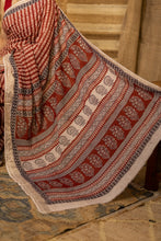 Load image into Gallery viewer, BAGHMATI 06 COTTON HAND BLOCK PRINT SAREE
