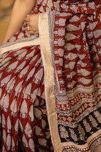 Load image into Gallery viewer, BAGHMATI 07 COTTON HAND BLOCK PRINT SAREE
