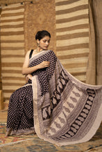 Load image into Gallery viewer, BAGHMATI 08 COTTON HAND BLOCK PRINT SAREE

