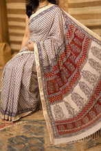 Load image into Gallery viewer, BAGHMATI 10 COTTON HAND BLOCK PRINT SAREE
