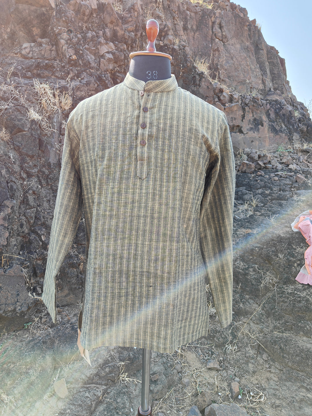 COTTON KHADI SHORT KURTA