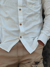 Load image into Gallery viewer, NATURAL BAMBOO WHITE FULL SLEEVE SHIRT
