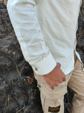 Load image into Gallery viewer, NATURAL BAMBOO WHITE FULL SLEEVE SHIRT

