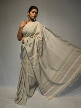 Load image into Gallery viewer, RAKS COTTON KHADI HANDWOVEN SAREE

