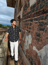 Load image into Gallery viewer, IKAT 11 COTTON GREY HALF SHIRT
