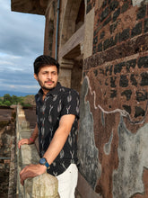 Load image into Gallery viewer, IKAT 11 COTTON GREY HALF SHIRT
