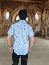 Load image into Gallery viewer, IKAT 16 WHITE COTTON KITE HALFSHIRT

