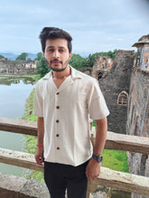 Load image into Gallery viewer, TWIL KHADI POLO COLLAR HALF SHIRT
