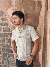 Load image into Gallery viewer, KHADI COTTON ZEBRA HALF SHIRT
