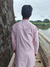 Load image into Gallery viewer, TWIL COTTON BABY PINK LONG KURTA
