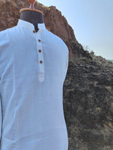 Load image into Gallery viewer, HANDLOOM TWIL COTTON SHORT KURTA
