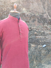 Load image into Gallery viewer, HANDLOOM TWIL COTTON SHORT KURTA
