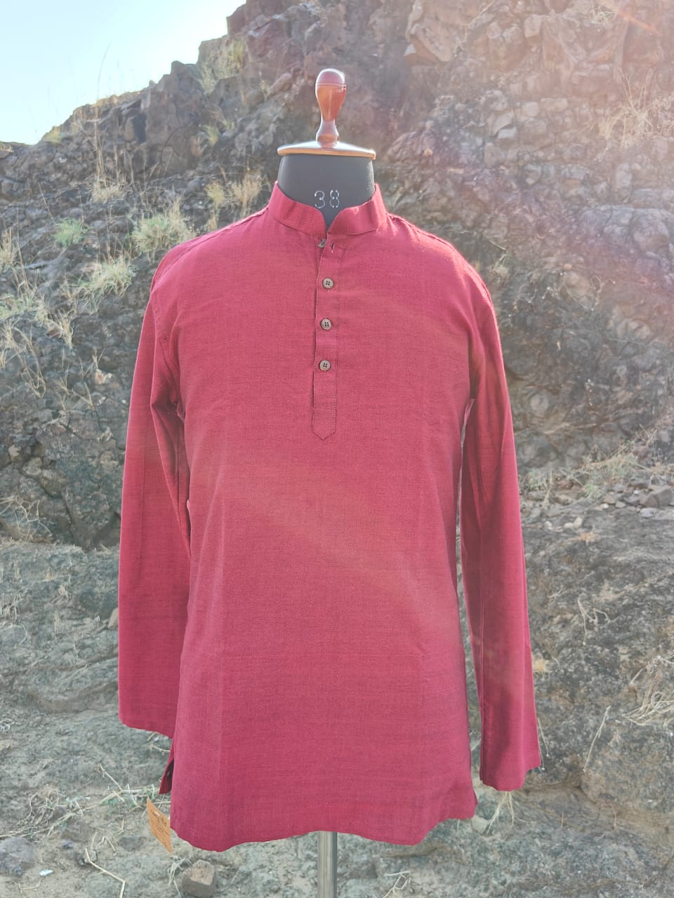 HANDLOOM TWIL COTTON SHORT KURTA
