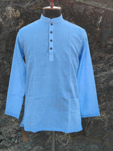 Load image into Gallery viewer, HANDLOOM TWIL COTTON SHORT KURTA
