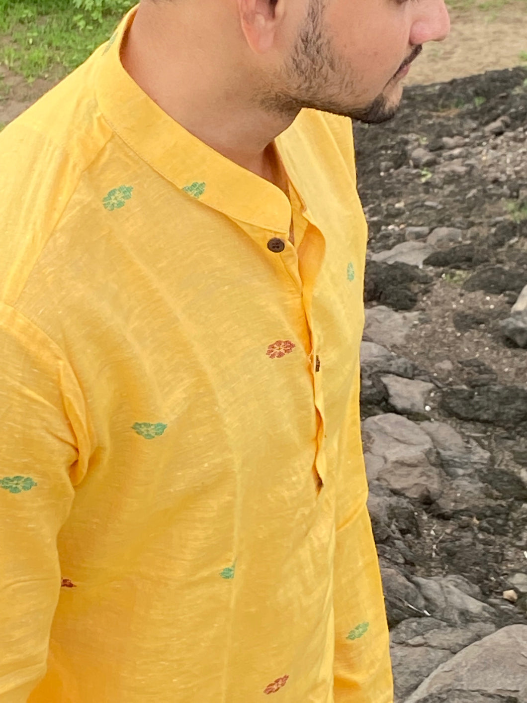 MANGO COTTON KHADI KURTA